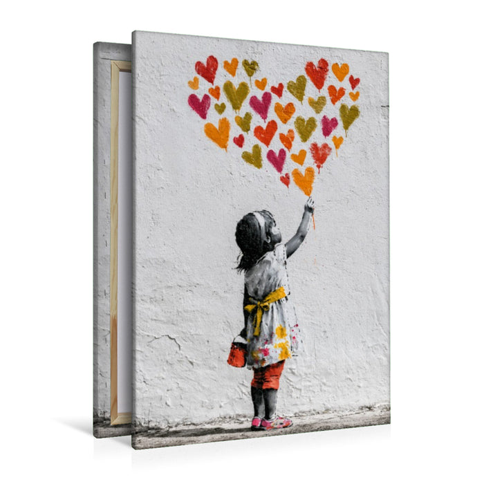 Premium Textil-Leinwand Liebe wächst aus kleinen Taten