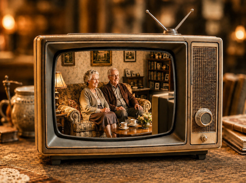 Fernsehabend wie früher - CALVENDO Foto-Puzzle'