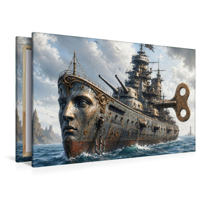 Premium Textil-Leinwand Die Wächterin der See