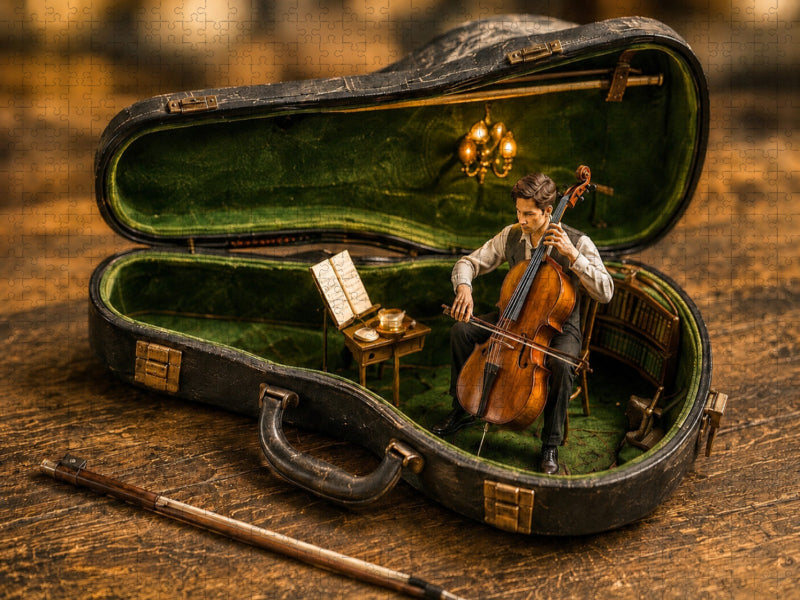 Melodie im verborgenen Koffer - CALVENDO Foto-Puzzle'
