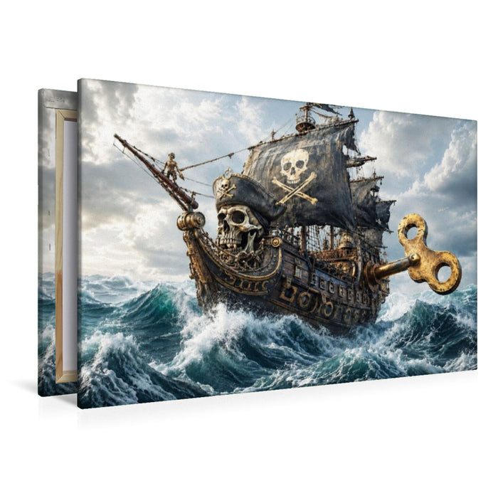 Premium Textil-Leinwand Das Piratenschiff