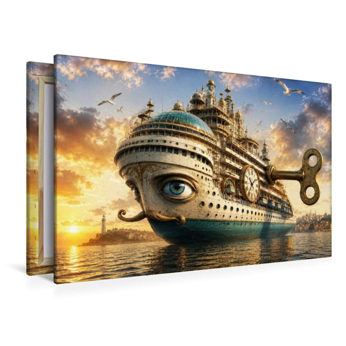 Premium Textil-Leinwand Der Ozeanpalast