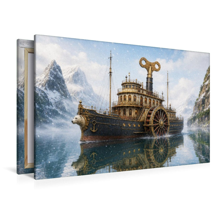 Premium Textil-Leinwand Der Polardampfer