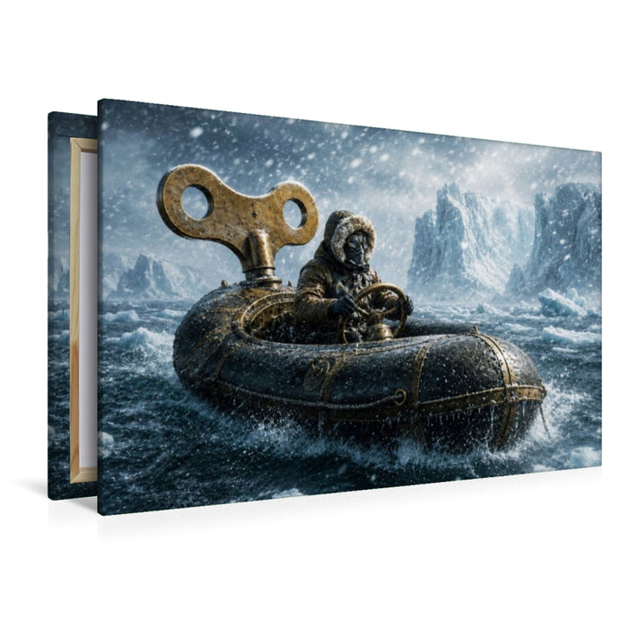 Premium Textil-Leinwand Der Frostpilot