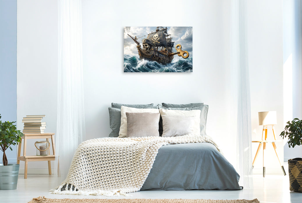 Premium Textil-Leinwand Das Piratenschiff