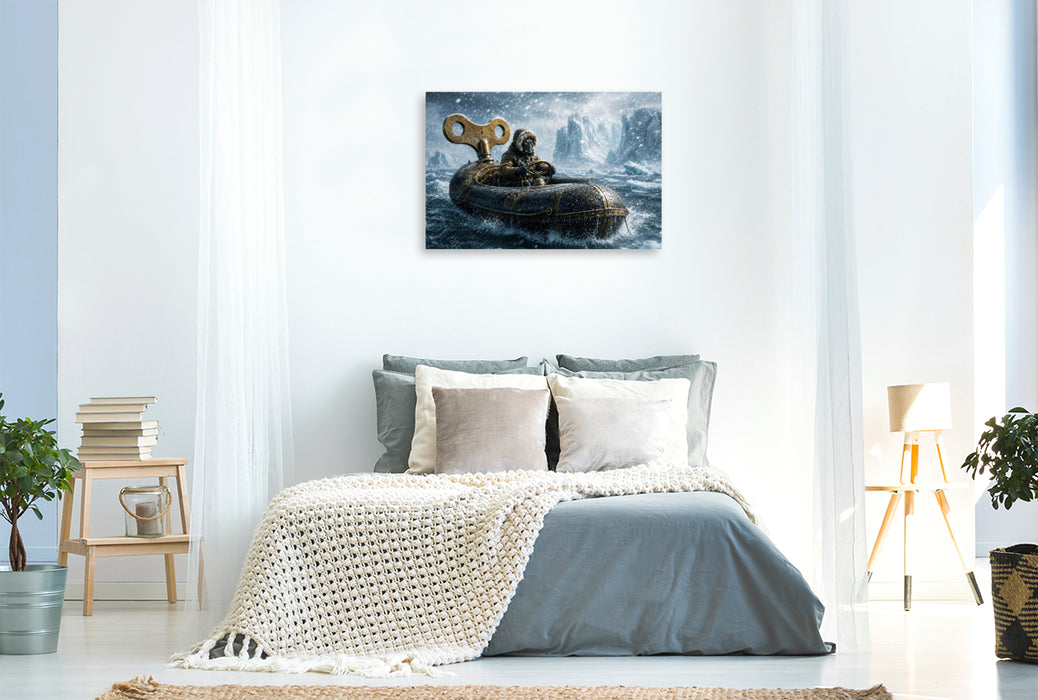 Premium Textil-Leinwand Der Frostpilot