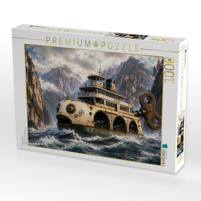 Die Fjordfähre - CALVENDO Foto-Puzzle'