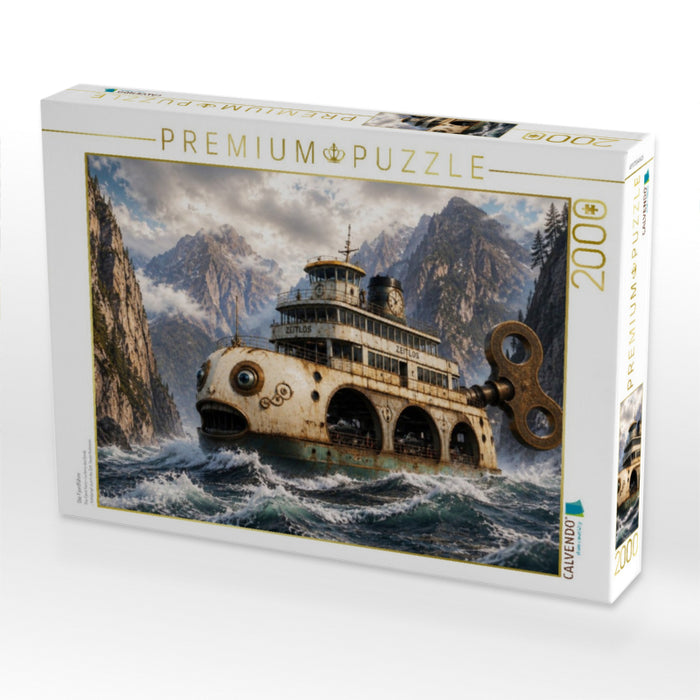 Die Fjordfähre - CALVENDO Foto-Puzzle'