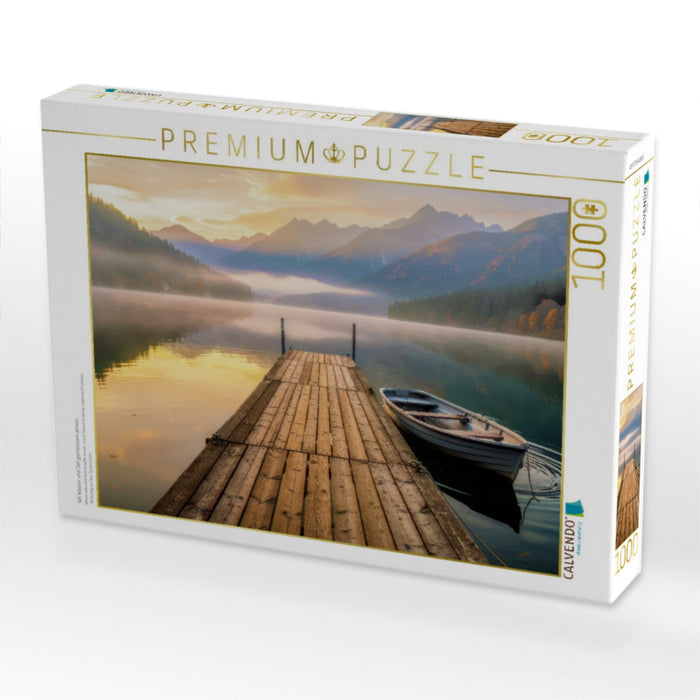 Wo Wasser und Zeit gemeinsam atmen. - CALVENDO Foto-Puzzle'