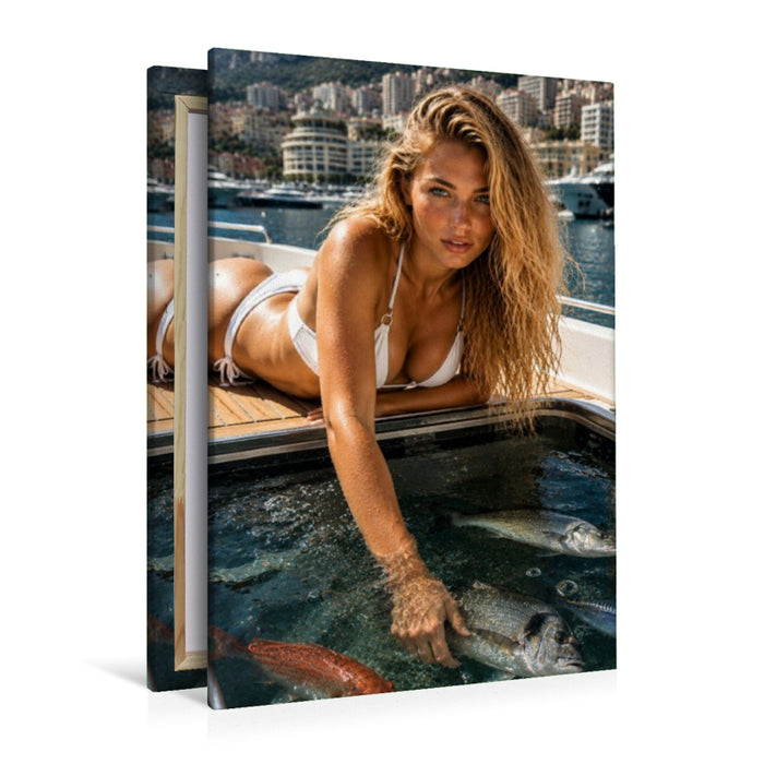 Premium Textil-Leinwand Die Schönheit von Monaco