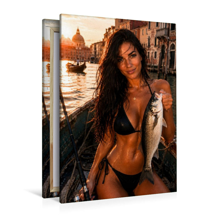 Premium Textil-Leinwand Die Schönheit von Venedig