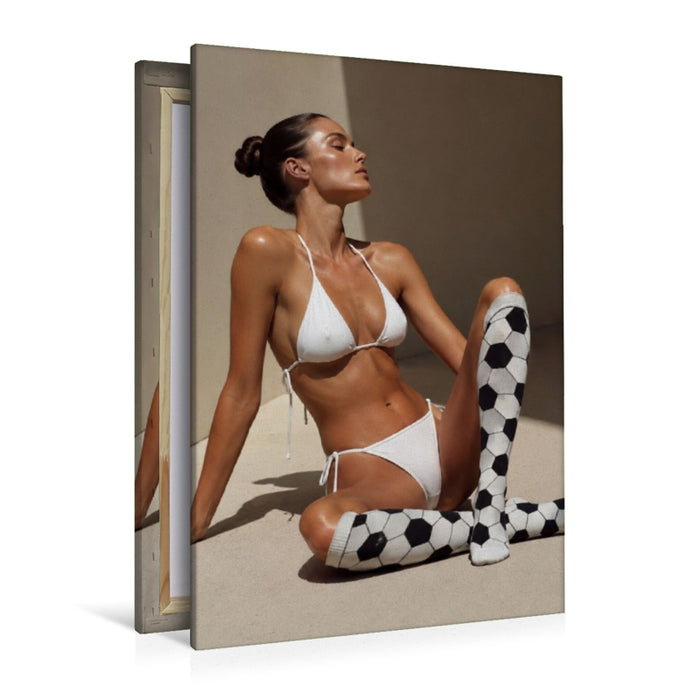 Premium Textil-Leinwand Eleganz am Ball