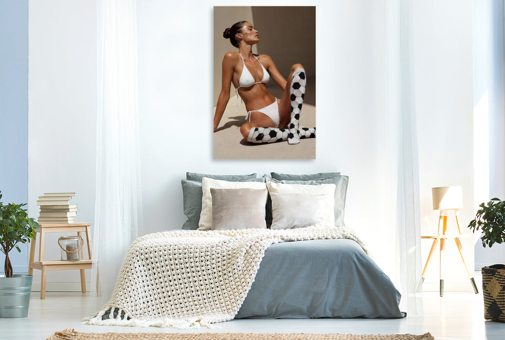 Premium Textil-Leinwand Eleganz am Ball