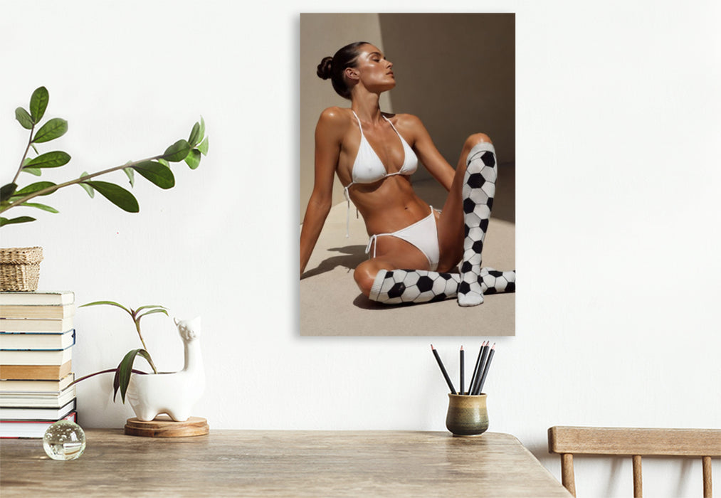 Premium Textil-Leinwand Eleganz am Ball
