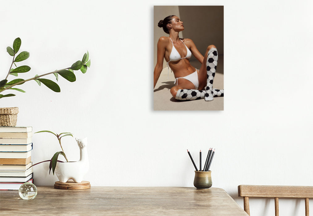 Premium Textil-Leinwand Eleganz am Ball