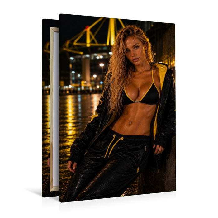Premium Textil-Leinwand Energie der Nacht