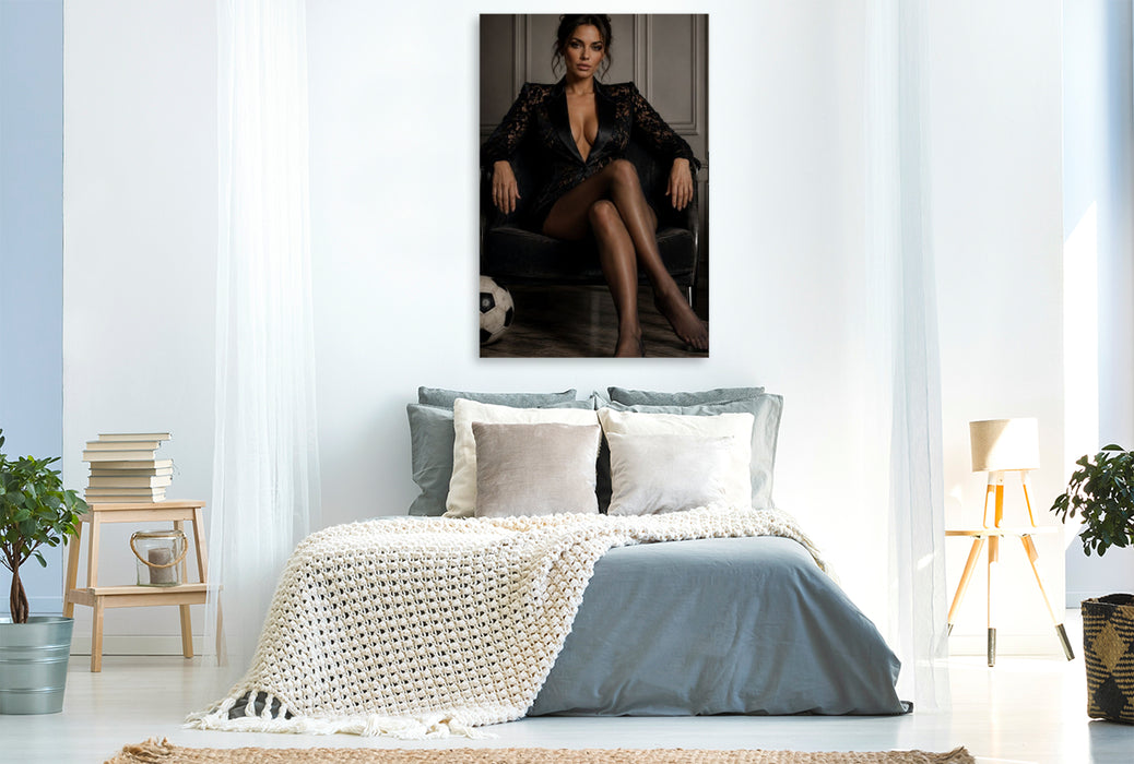 Premium Textil-Leinwand Die Königin des Spiels