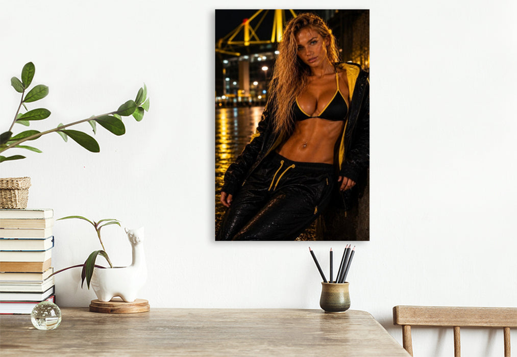 Premium Textil-Leinwand Energie der Nacht