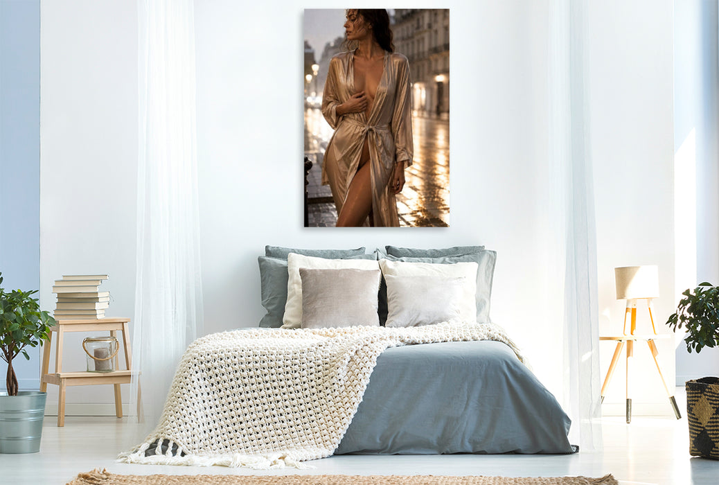 Premium Textil-Leinwand Goldene Stunden