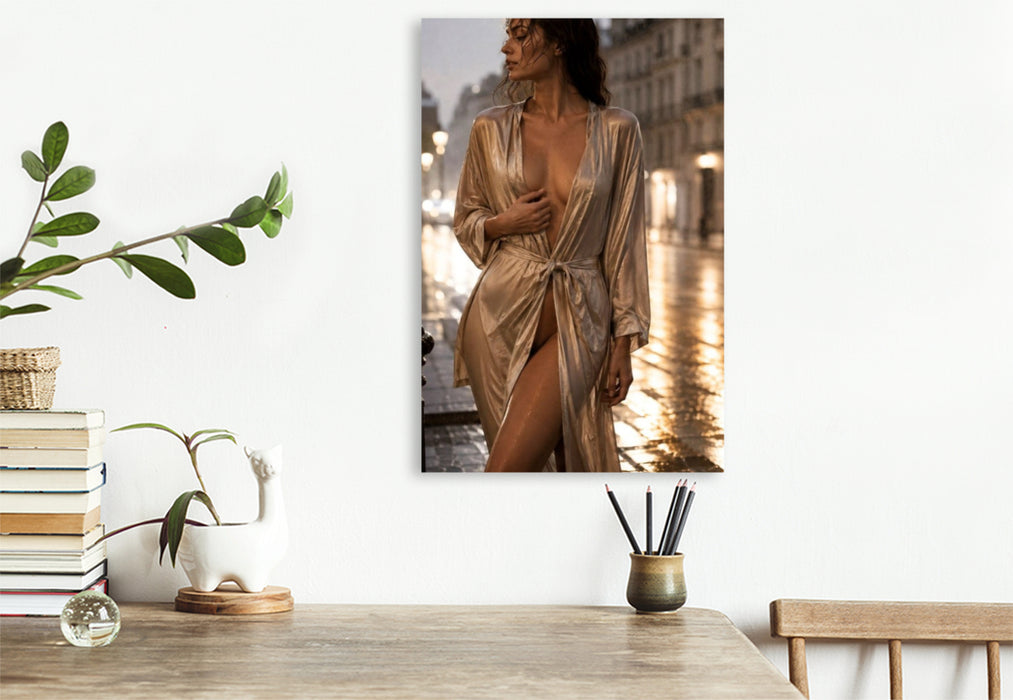 Premium Textil-Leinwand Goldene Stunden