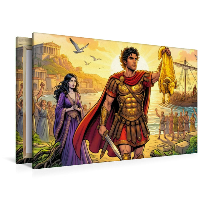 Premium Textil-Leinwand Triumph mit dem Goldenen Vlies
