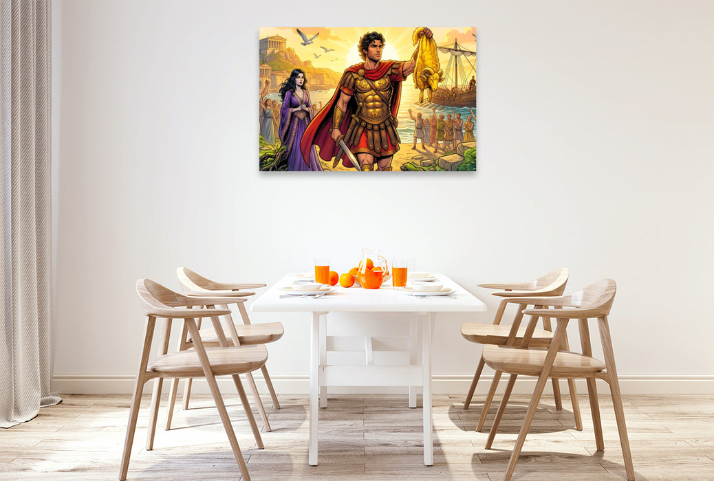 Premium Textil-Leinwand Triumph mit dem Goldenen Vlies