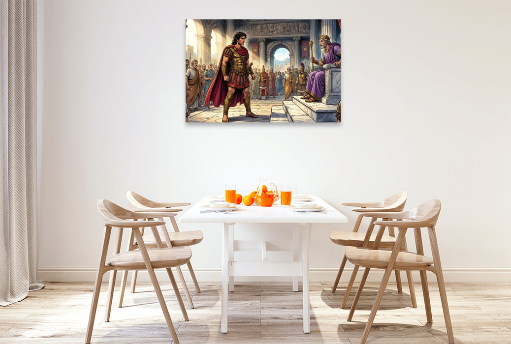 Premium Textil-Leinwand Berufung des Jason