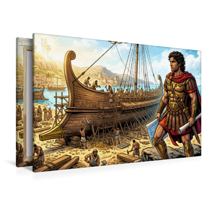 Premium Textil-Leinwand Bau der Argo