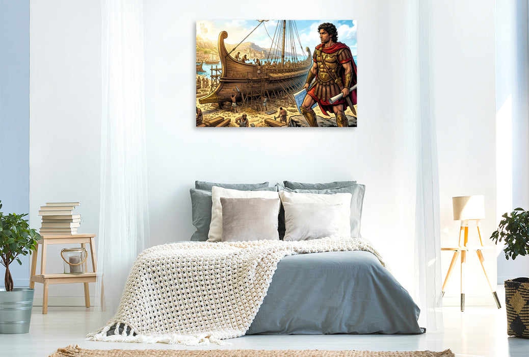 Premium Textil-Leinwand Bau der Argo