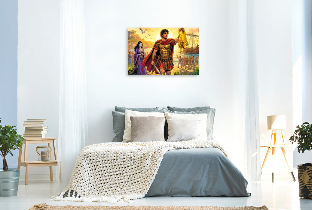Premium Textil-Leinwand Triumph mit dem Goldenen Vlies