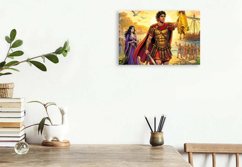 Premium Textil-Leinwand Triumph mit dem Goldenen Vlies