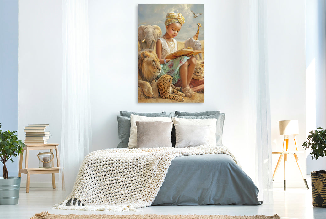 Premium Textil-Leinwand Erzähle mir eine Geschichte