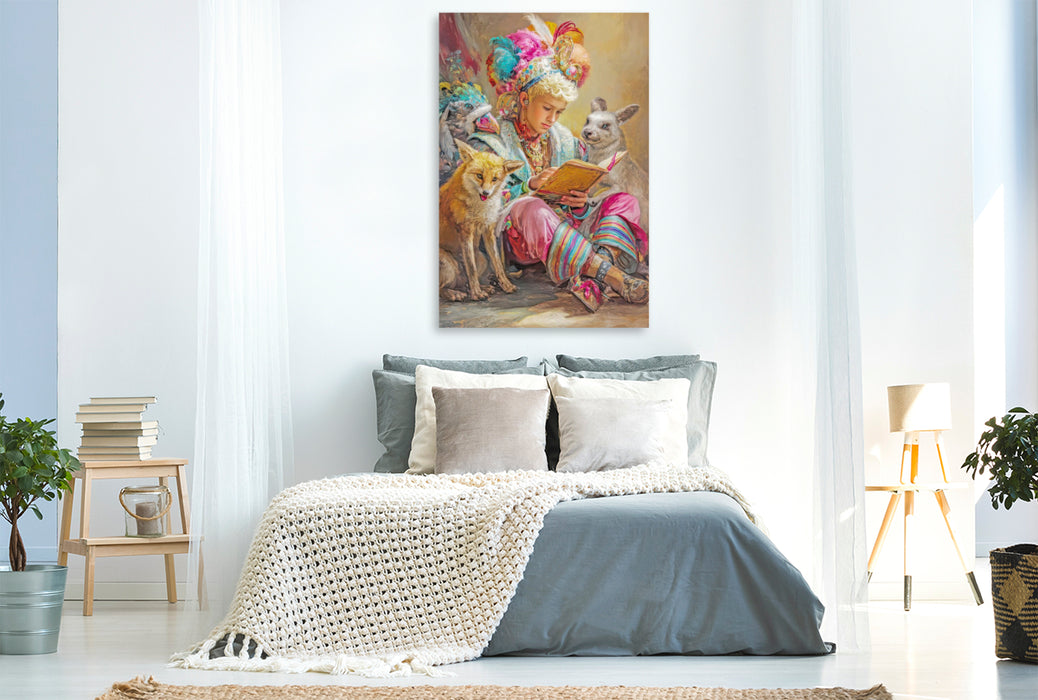 Premium Textil-Leinwand Erzähle mir eine Geschichte