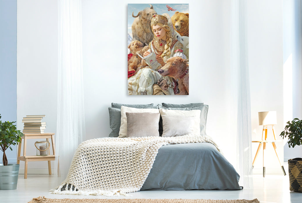 Premium Textil-Leinwand Erzähle mir eine Geschichte