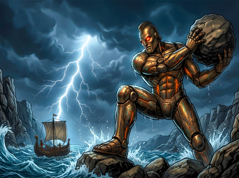 Talos, der Bronze-Wächter - CALVENDO Foto-Puzzle'