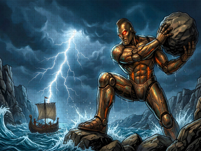 Talos, der Bronze-Wächter - CALVENDO Foto-Puzzle'