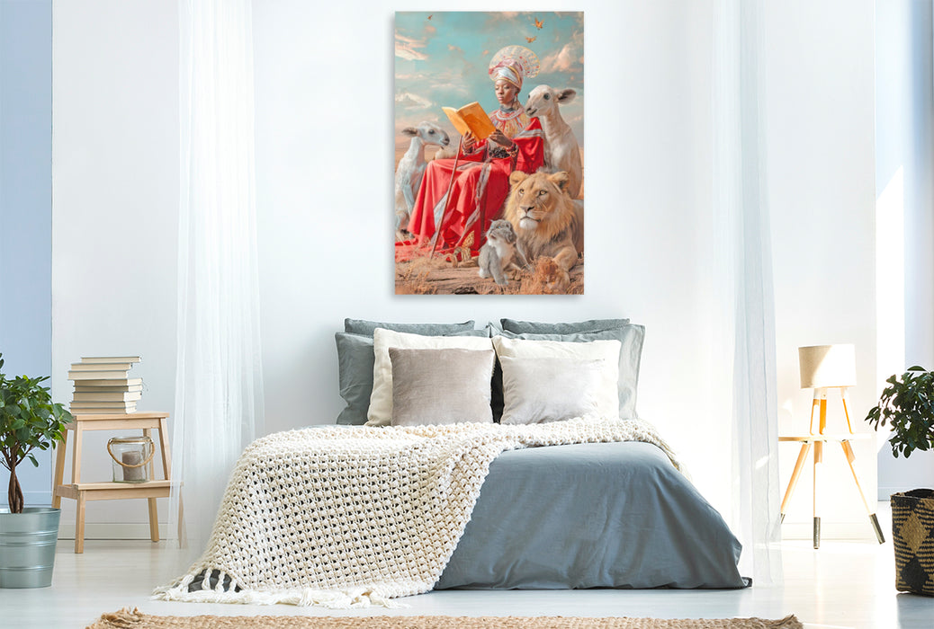 Premium Textil-Leinwand Erzähle mir eine Geschichte