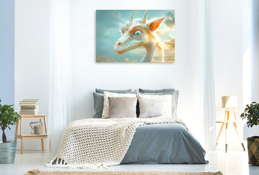Premium Textil-Leinwand Entzückend seltsame Tierwesen