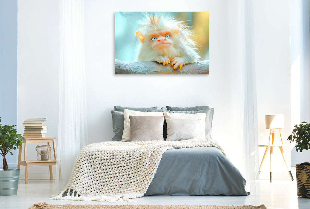 Premium Textil-Leinwand Entzückend seltsame Tierwesen