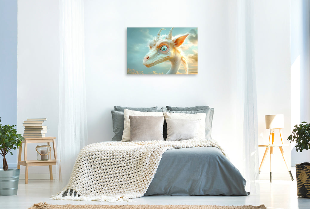 Premium Textil-Leinwand Entzückend seltsame Tierwesen