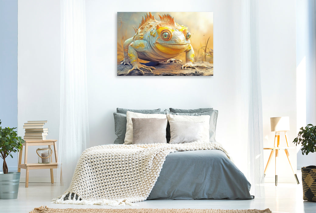 Premium Textil-Leinwand Entzückend seltsame Tierwesen