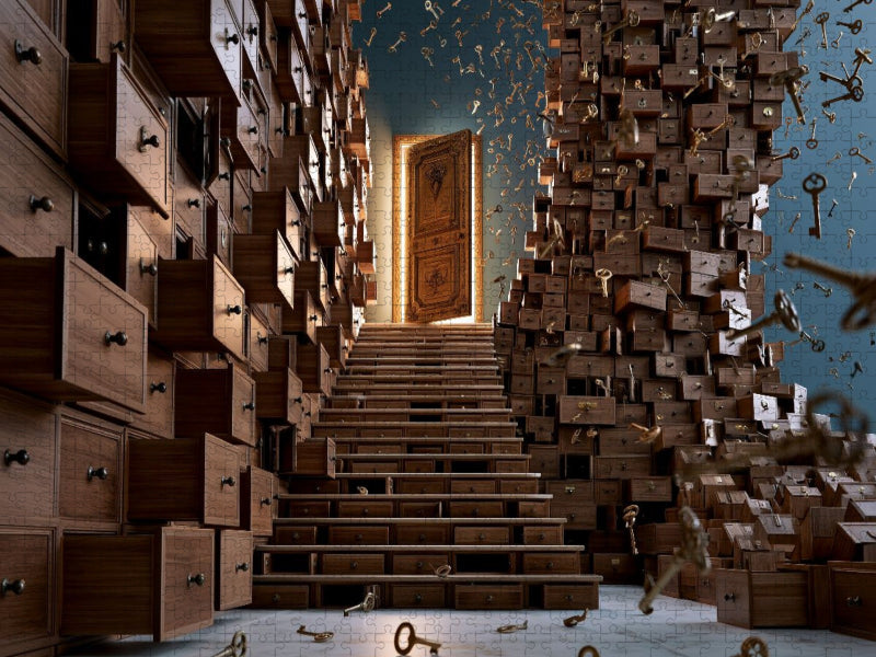 Die Treppe der Geheimnisse - CALVENDO Foto-Puzzle'