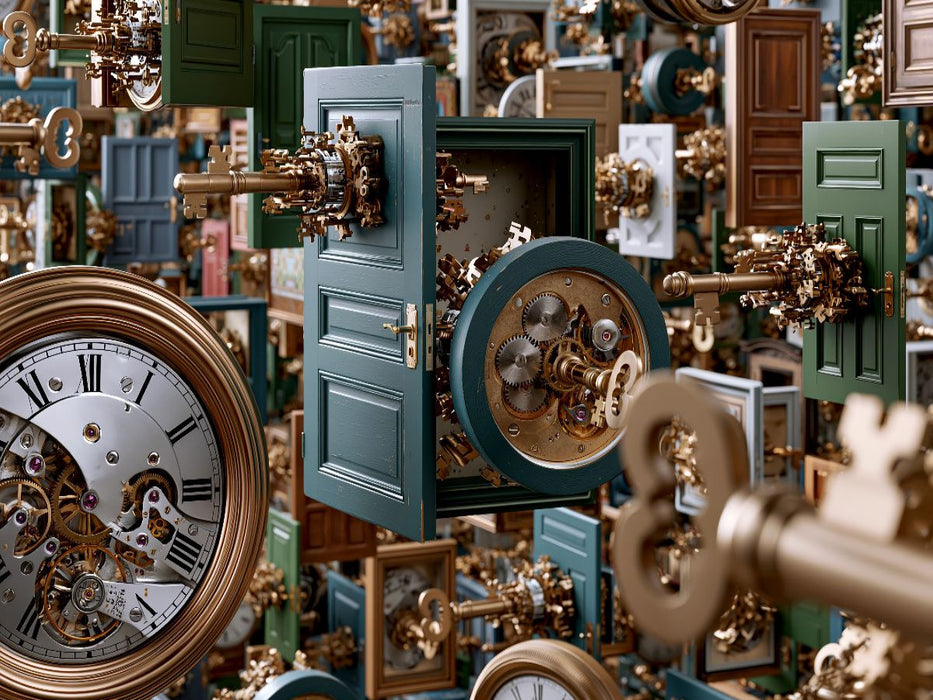 Das Uhrwerk der Geheimnisse - CALVENDO Foto-Puzzle'