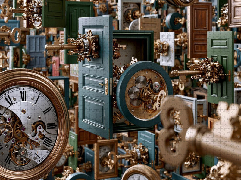 Das Uhrwerk der Geheimnisse - CALVENDO Foto-Puzzle'