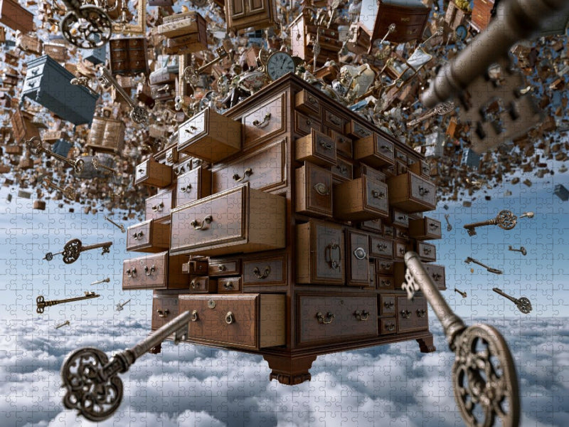 Die fliegende Kommode - CALVENDO Foto-Puzzle'