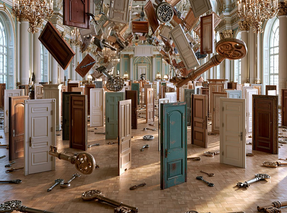 Der Walzer der Türen - CALVENDO Foto-Puzzle'