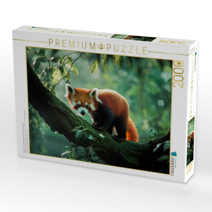 Roter Panda - Abenteuer in den Baumkronen - CALVENDO Foto-Puzzle'