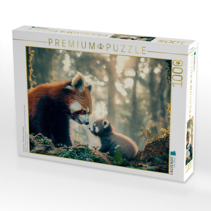 Rote Pandas - Mutterliebe im Himalaya - CALVENDO Foto-Puzzle'