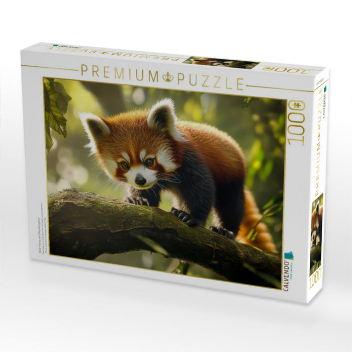Roter Panda auf Erkundungstour - CALVENDO Foto-Puzzle'