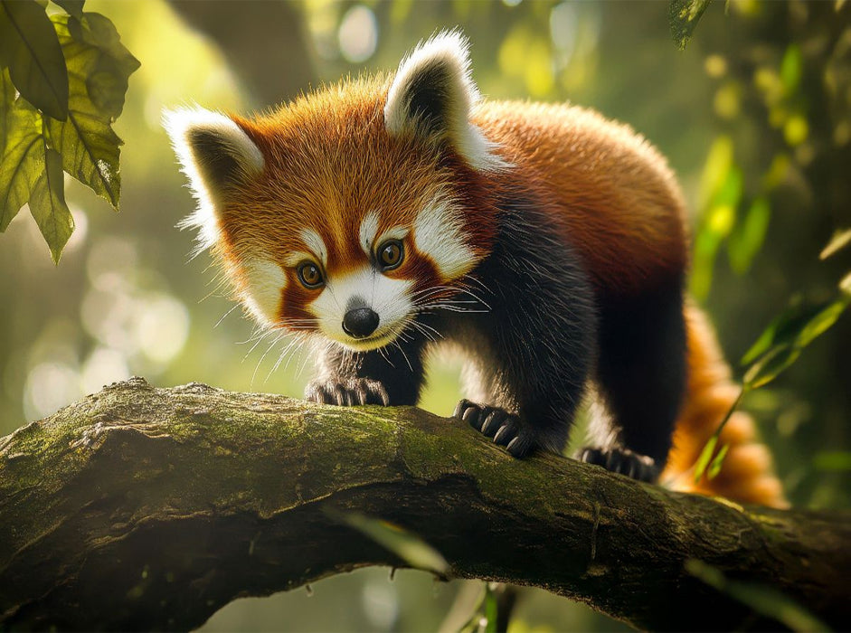 Roter Panda auf Erkundungstour - CALVENDO Foto-Puzzle'